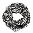 thumbnail image 1 of Peach Couture Chevron Design Hand Knit Multicolor Thick Chunky Versatile Infinity Loop Scarves (White), 1 of 1