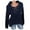 Blue, variant on Sweaters for Women Plus Size Ladies' Blouse Lace-Up Hooded Sweater Fall Fashion 2023 Yellow
