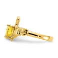 thumbnail image 4 of Primal Gold 10 Karat Yellow Gold November Birthstone Polish Claddagh Ring, 4 of 6