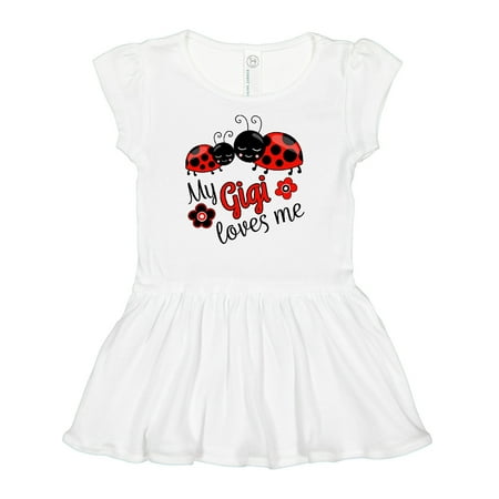 

Inktastic My Gigi Loves Me with Cute Ladybugs Gift Baby Girl Dress