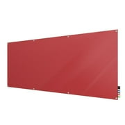 Ghent HMYSN410RS Harmony Glass Whiteboard with Square Corners, 4 x 10 ft. - Rose