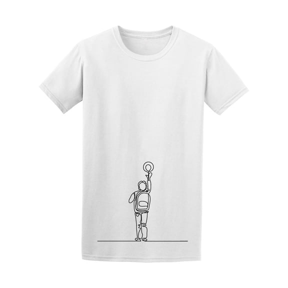 Boy With Ball Continuous Tee Men's -Image by Shutterstock
