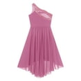 thumbnail image 6 of Manyakai Flower Girl Dresses for Wedding Kids Glitter High Low Birthday Party Dress Pink 12, 6 of 7