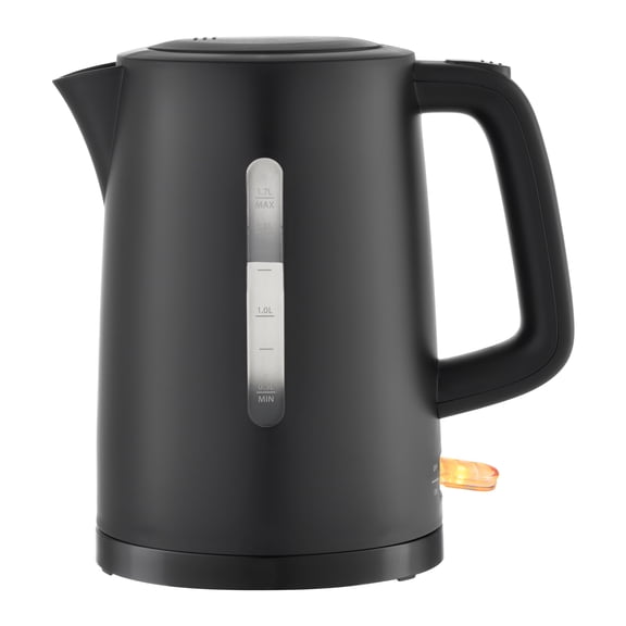 Mainstays 1.7L Electric Kettle, Plastic, Black