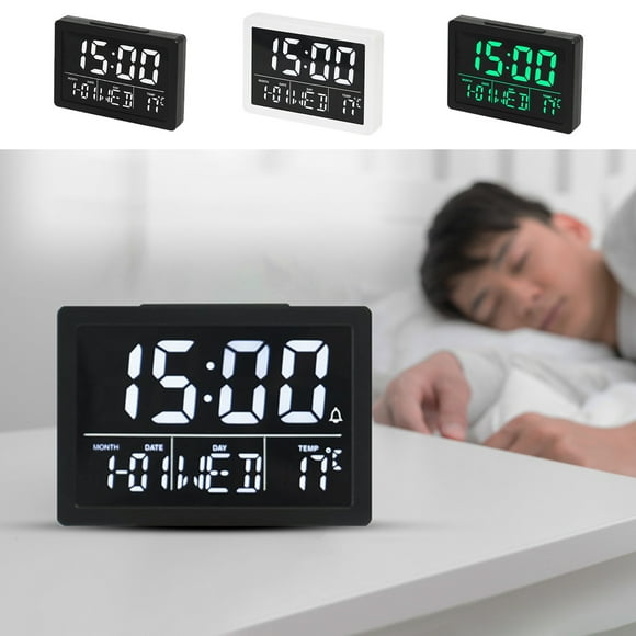 Iumwxz Smart Home Appliances Digital Alarm Clock Large Led Clock with Usb Charger Ports Adjust Alarm Volume 6 Brightness 12/24 H Snooze Digit Display Bedroom Bedside Desk Black