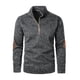 thumbnail image 4 of pstuiky Camisas para hombre de manga larga, Sudadera con cremallera y cuello alto de manga larga de color liso para hombre camisetas de hombre l, 4 of 4
