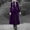 Purple, variant on Black Long Jacket Dress for Women Gothic Zipper Medieval Stand Collar Solid Color Front Slit Long Dress Long Sleeve Party Costume Comfy Soft Fall Winter Long Coat Dress