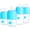 Blue, variant on PopYum Blue Formula Making Baby Bottle Starter Set, 4-Pack, 2x 5oz Bottles with #1 Slow Flow Nipples + 2x 9oz Bottles with #2 Medium Flow Nipples, Mixing, Dispenser