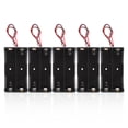 thumbnail image 2 of 5 Pcs 2 * 3.7V AA Étui Porte-Pile avec Fils Porte-Pile (Noir), 2 of 8