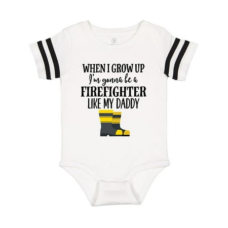 

Inktastic Future Firefighter Like Daddy Gift Baby Boy or Baby Girl Bodysuit
