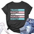 thumbnail image 4 of TSADFHJI Woman Tops Body Suit Shirts for Women Rights Are Human Rights Graphic Tees Lgbt Support Gift Tshirts Tops Xxl Grey, 4 of 4