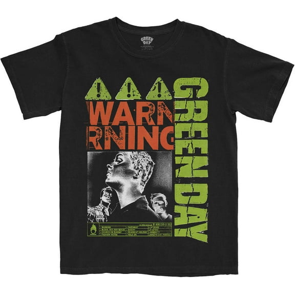 Green Day Unisex T-Shirt Warning (Large)