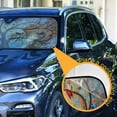 thumbnail image 3 of GZHJMY Art Tree Car Windshield Sun Shade Foldable Sun Shield Shade for Blocks UV Rays Protector-Keeps Your Vehicle Cool for Most Sedans SUV Truck,55"x27.6", 3 of 7