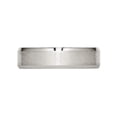 thumbnail image 5 of Gem & Harmony Mens Chisel 6mm Titanium Wedding Band Ring with Beveled Edge for Men, 5 of 7