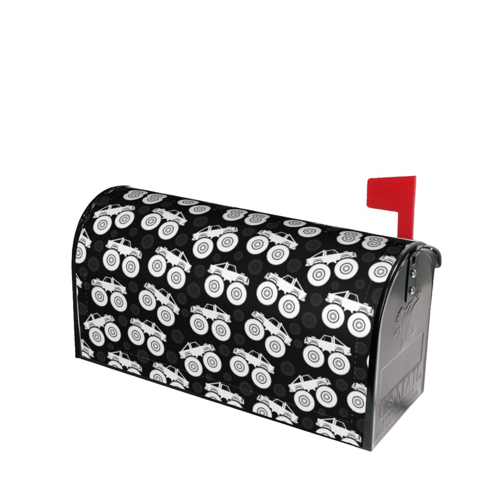 Xecao Cool Car for Mailbox Cover with Magnetic Strips, Waterproof and Sunscreen, Adds a Decorative Touch to Your Garden Yard.