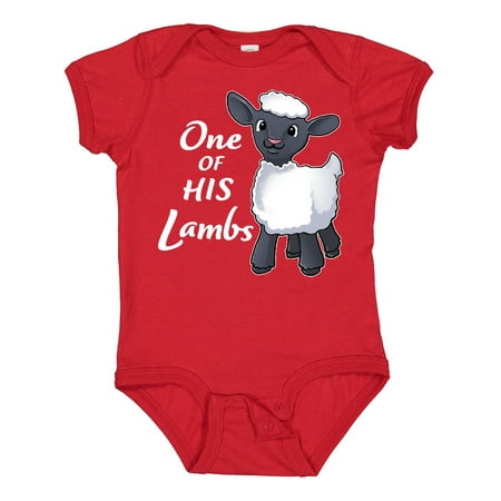 

Inktastic One of His Lambs- Easter Sheep Gift Baby Boy or Baby Girl Bodysuit