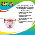 thumbnail image 7 of Bowl Bop Chinese Takeout Box Dinnerware Set | 16-Ounce Ramen Bowl, Chopsticks, 7 of 7