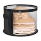 thumbnail image 1 of Bolsa de almacenamiento redonda para sombreros, plegable, transparente, organizador para sombreros de vaquero, ala ancha, estuche con asas para guardar sombreros de vaquero y sol., 1 of 8