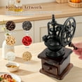 thumbnail image 6 of Grusce Manual Coffee Grinder with Catcher Drawer, Multipurpose British Style Large Capacity Wood Retro Hand Coffee Grinder, 6 of 11