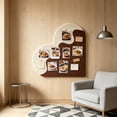 thumbnail image 4 of 40CM Heart Shaped Fabric Photo Board, Sturdy Reusable Polyester Note Board, Easy Mount Wall Display Organizer, Spacious Memory Showcase Decoration for Bedroom Living Room Youth Home Art Decor, 4 of 6