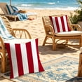 thumbnail image 6 of Anckoeil Outdoor Waterproof Striped Throw Pillow Cover, 17.72in/45cm Cushion Case, Pillow Cover Only (Insert Not Included) for Patio, Sofa & Home Decor, 6 of 6