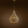 thumbnail image 4 of Home Ceiling Annika 1-Light Rattan Pendant Light - Brown, 4 of 7