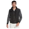 thumbnail image 5 of 9 Crowns Men's Slim Fit Removable Hood Quilted Jacket (Style A - Black, X-Large), 5 of 7