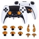 thumbnail image 5 of Compatible con el mando Edge de PlayStation 5: tapas metálicas altas/bajas para joysticks, palancas PS5 y kit de botones traseros, 5 of 5