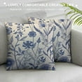 thumbnail image 3 of COMIO  Blue Floral Pillow Covers, Blue and White Throw Pillows, Chinoiserie Pillow Cover, Blue Throw Pillows for Couch,, 3 of 5