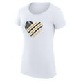 thumbnail image 2 of Women's G-III 4Her by Carl Banks  White Milwaukee Brewers Super-Slim Fit Lightweight Heart Graphic T-Shirt, 2 of 5