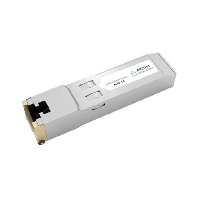 Axiom D-Link SFP-10G-T-DL Compatible - module d'Émetteur-récepteur SFP+ (Équivalent à: D-Link SFP-10G-T-DL) - 10GbE - 10GBase-T - RJ-45 - jusqu'à 98 Pi