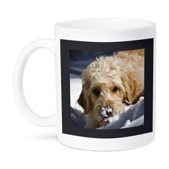 3dRose, A Goldendoodle dog - US32 ZMU0068 - Zandria Muench Beraldo, 11oz Mug