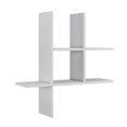 thumbnail image 4 of MinimaDecor Valle Wall Shelf for Wall Storage 30 Inch White 4 Shelves  | W Style Wall Mounted Wood Farmhouse Storage, 4 of 7