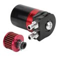 thumbnail image 4 of Lata de captura de aceite para coche, deflector interno, filtro de doble cámara, protección del motor de aleación de aluminio, Universal, Rojo, 4 of 5