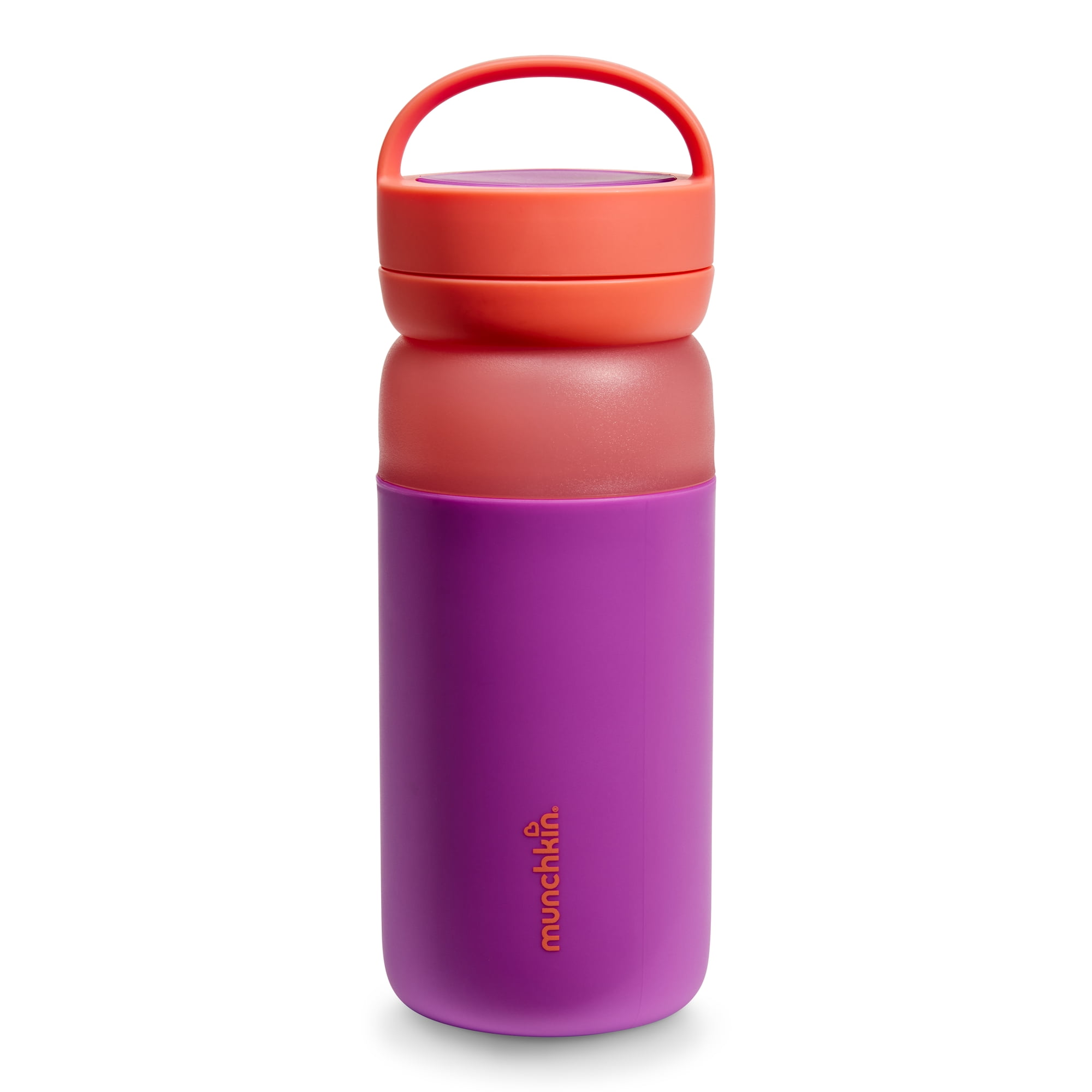 Munchkin Stay Cool Insulated Spill-proof Water Bottle for Kids - Purple, 12oz