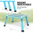 thumbnail image 2 of Large Platform RV Steps -Level Adjustable Height Aluminum Folding Step Stool Light Folding -skidding RV Step Supports Up to lb (), 2 of 8