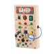 thumbnail image 4 of Tablero sensorial de actividades de madera, juguete artesanal de madera, regalo, habilidades motoras básicas Montessori para niños pequeños de jardín, 4 of 10