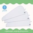 thumbnail image 3 of Turbie Twist 3 Pack Cotton Hair Towel Wrap - White, 3 of 7