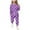 Purple, variant on Diufon Girls Athletic Outfits 2 Piece Clothes Polka Dot Printed Long Sleeve Top and Casual Pants Sets Activewear