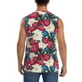 thumbnail image 4 of Fotbe Men's Beautiful Flower Print Men's Sleeveless Muscle Tank Tops Casual T-Shirts for Gym Workout Beach-3X-Large, 4 of 8