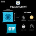 thumbnail image 2 of Manchester City FC Character World Official Blue Reversible 2 Sided Cushion (16 x 16 Inches), 2 of 7