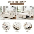 thumbnail image 3 of Aukfa Pull Out Sofa Bed, Loveseat Convertible Sleeper Sofa Couch, Beige, 3 of 8