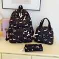 thumbnail image 2 of High Ciber Large Capacity Three Piece Backpack for Students Double Shoulder School With Laptop Compartment And Stylish Print, 2 of 5