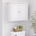 thumbnail image 3 of RiverRidge Geneva Two-Door Bathroom and Laundry Wall Mount Storage Medicine Cabinet with Fixed and Adjustable Shelves - White, 3 of 7