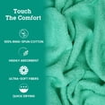 thumbnail image 3 of Casa Lino 4Pc Premium Bath Towels (54" x 27") - 100% Cotton, 400GSM, Ultra Soft & Absorbent (Sky Blue), 3 of 6