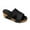 Black, variant on Abcnature Women Sandals Clearance 2023! Women's Platform Wedge Sandals Extremely Comfy Slides Sandals Roman Style Sloping Heel Thick Sole Hollow Fish Beak Sandals High Heel Slippers