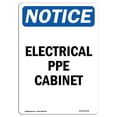 thumbnail image 1 of SignMission OS-NS-A-1014-V-11678 10 x 14 in. OSHA Notice Sign - Electrical PPE Cabinet, 1 of 1