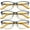 3 Pairs of Blue, variant on 3 Pairs of New Trendy Women's Purple Cat Eye Reading Glasses 2.00, Classic HD Fashion Metal Spring Hinge Readers +2.00