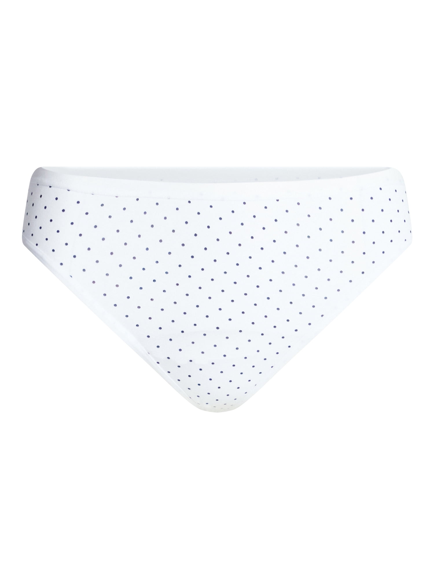 Joyspun Women's Cotton-Blend Thong Panties, 6-Pack, Sizes S-XXXL