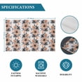 thumbnail image 6 of Orange Floral Placemats Set of 4, Abstract Watercolor Flower Leaf Plant Placemats for Dining Table, Place Mats for Kitchen Tabletop, Waterproof Wipeable Dining Table Mats Set, 6 of 9